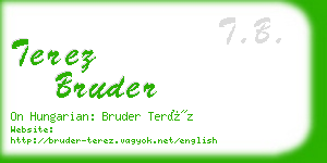 terez bruder business card
